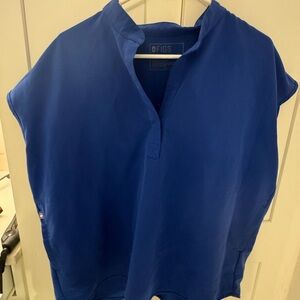 Figs Rafaela Women's Scrub Top - Blue size Large